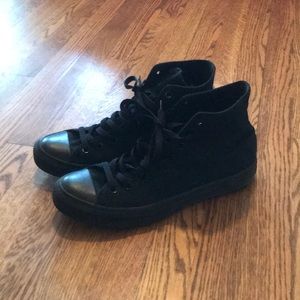 Converse chuck Taylor high top all black size 9.5